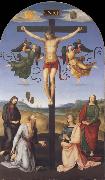 The Crucified Christ with the Virgin Mary,Saints and Angels Raphael